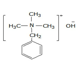 芐基三甲基氫氧化銨 ，40%（甲醇溶液）